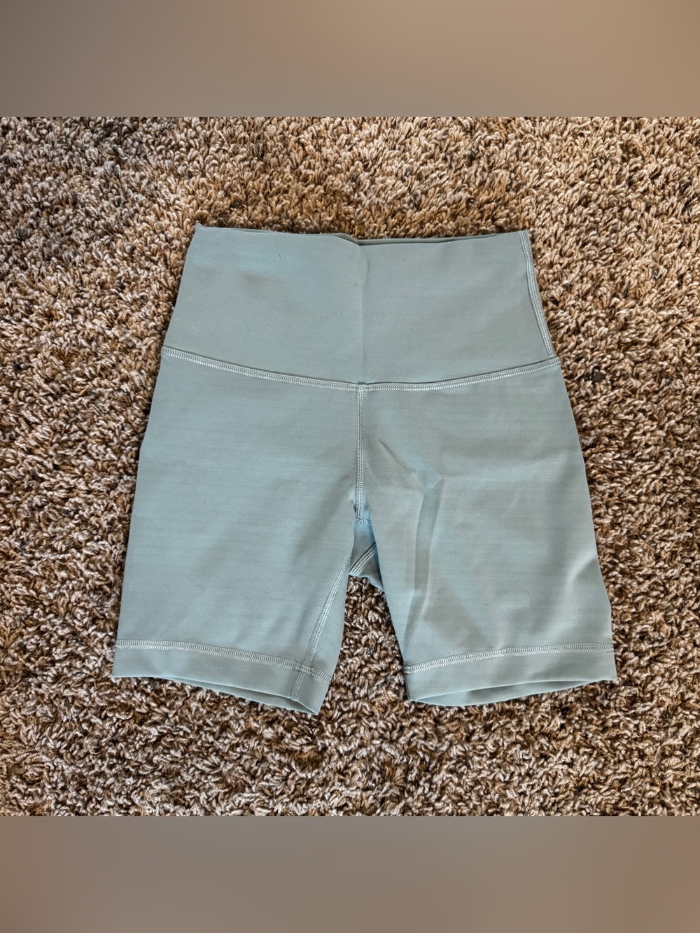 Lululemon Green High Rise Biker Shorts